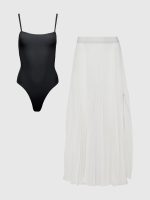 Ribbed Melt Bodysuit & Mesh Skirt Bundle - Image 3
