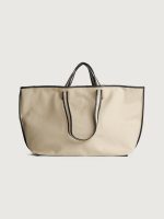 Tote Canvas - Sand/Oil black