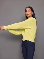 Distressed V-Neck Pullover - Margarita - Image 4