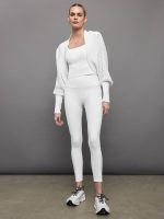 Aubrey Textured Bolero - Bleached White - Image 5