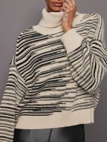 Edie Marl Turtle Neck - Cream - Image 5