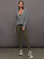 Quinn Double Breasted Cardi - Smoke Grey - Image 3