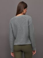 Quinn Double Breasted Cardi - Smoke Grey - Image 7
