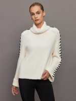 Vida Boucle Whip Stitch Pullover - Sea Salt Multi - Image 12