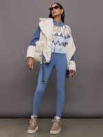 Victoria Fair Isle Zip Bomber Jacket - Arctic Ice Multi - Image 10