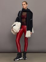 Tierney Boucle Coatigan With Scarf - Black with Sea Salt Stitch - Image 3