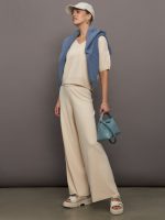 Megan Wide Leg Pants - Sand Dollar - Image 6