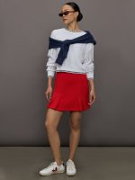 Uma Mixed Stitch Crew Neck - Bleach White Multi - Image 3