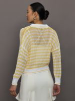 Kimberly Striped Tipping Pullover - Bleach White Multi - Image 5