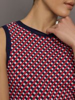Cher Crochet Jacquard Tank - Dark Blue Multi - Image 6