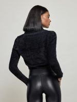 Collared Pullover Sweater - Black - Image 3