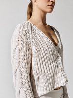 Cardigan With Cable - Bare - Image 3