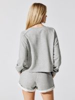 Boxy Pullover - Heather Grey - Image 7