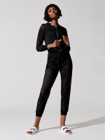 Mesh Hi-rise Sweatpant - Black - Image 3