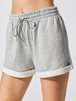 Cuffed Cozy Sweatshort - Heather Grey - Image 6