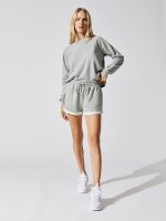 Cuffed Cozy Sweatshort - Heather Grey - Image 3