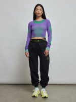 Asmc Truestrength Seamless Longsleeve Crop - Active Purple/Green/Shift Purple - Image 4