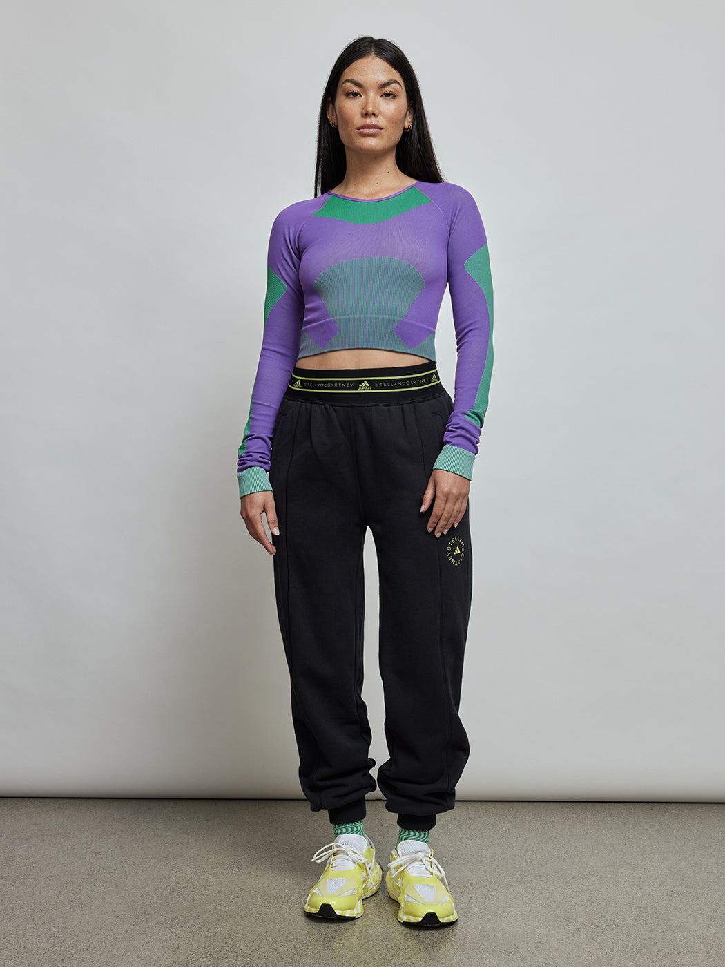 Asmc Truestrength Seamless Longsleeve Crop - Active Purple/Green/Shift Purple - Image 4