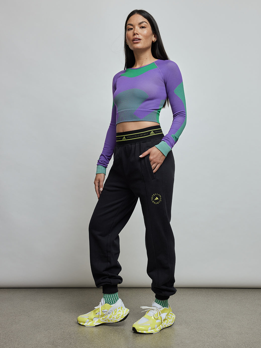 Asmc Truestrength Seamless Longsleeve Crop - Active Purple/Green/Shift Purple - Image 5