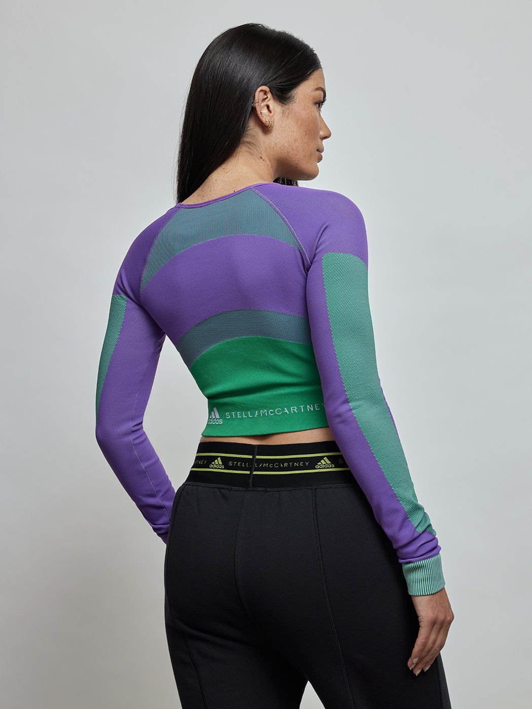 Asmc Truestrength Seamless Longsleeve Crop - Active Purple/Green/Shift Purple - Image 3