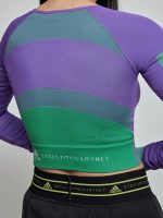 Asmc Truestrength Seamless Longsleeve Crop - Active Purple/Green/Shift Purple - Image 6