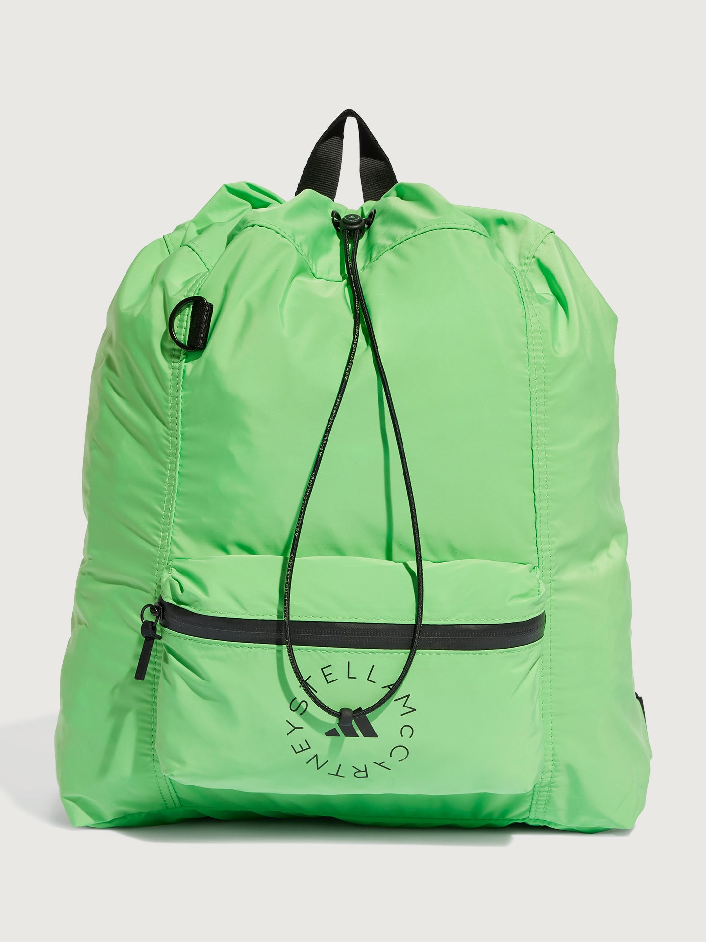 ADID-HR4269-GRNGRNMED-adidas-by-Stella-McCartney-Gymsack-color-SEMI-FLASH-GREEN-BLACK-BLACK_2 adidas by Stella McCartney Gymsack - SEMI FLASH GREEN/BLACK/BLACK - Image 1
