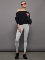 TrueStrength Seamless Yoga 7/8 Tight - MGH SOLID GREY/WHITE-BLACK - Image 6