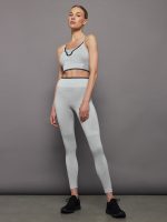 TrueStrength Seamless Yoga Medium Support Sports Bra - MGH SOLID GREY/WHITE/BLACK - Image 6