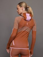 aSMC TrueStrength Seamless Yoga Longsleeve Hood - dark caramel sac/dove grey/semi pink glow - Image 4