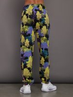 aSMC Sweatpant printed - black shock slime deep lilac blue bay-smc - Image 4