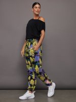aSMC Sweatpant printed - black shock slime deep lilac blue bay-smc - Image 6