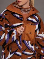 aSMC Jacquard Fleece - dark caramel sac/white/deep lilac/black - Image 5