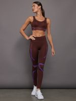 aSMC TruePace High Support Sports Bra - bitter chocolate-smc/deep lilac - Image 6