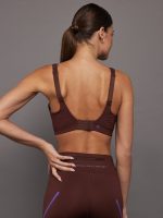 aSMC TruePace High Support Sports Bra - bitter chocolate-smc/deep lilac - Image 4