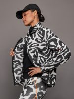 adidas by Stella McCartney Woven TrackTop Printed - Chalk Pearl/Black - Image 5