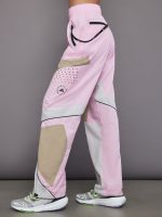 adidas by Stella McCartney Woven Trackpant - True Pink/Trace Khaki/Chalk Pearl - Image 4