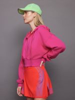 adidas by Stella McCartney Sportswear Cropped Hoodie - Real Magenta - Image 6