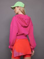 adidas by Stella McCartney Sportswear Cropped Hoodie - Real Magenta - Image 5