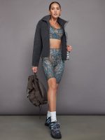 adidas by Stella McCartney TruePurpose Optime Training Bike Leggings printed - Tech Mineral/Timber - Image 6