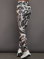 adidas by Stella McCartney TruePace Running Leggings Long Printed - Chalk Pearl/Black - Image 5
