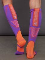 adidas by Stella McCartney High Socks - Shock Purple/Signal Orange Mel/Active Orange - Image 3