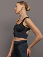 aSMC Two-Tone Zipped Crop - Black/Carbon - Image 5