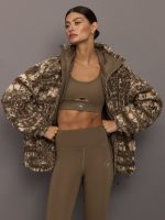 aSMC TrueNature Full-Zip Print Winter Fleece - Soft Powder/Brown Moss - Image 3