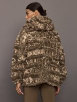 aSMC TrueNature Full-Zip Print Winter Fleece - Soft Powder/Brown Moss - Image 4