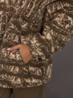 aSMC TrueNature Full-Zip Print Winter Fleece - Soft Powder/Brown Moss - Image 8