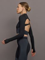 aSMC Mock Neck Sleeves - Black - Image 5