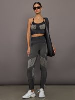 aSMC TrueStrength Seamless Yoga Bra - Black/White - Image 3