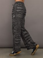 aSMC Loose Sweatpant Printed - Black/Charcoal - Image 4