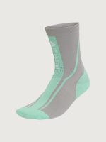 aSMC Crew Sock - Dove Grey/Bright Green/White
