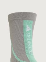 aSMC Crew Sock - Dove Grey/Bright Green/White - Image 3